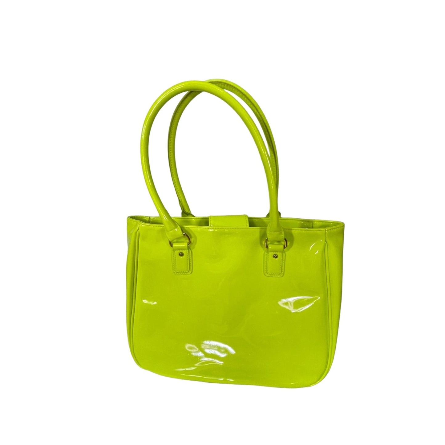 Neon Patent Tote