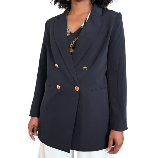 Navy Oversized Blazer - 12