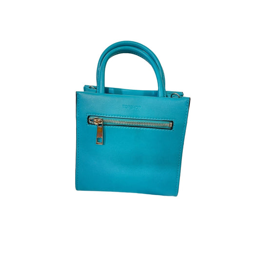 Teal Leather Crossbody Bag