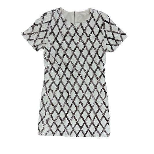 WHITE & BLACK SEQUIN DRESS - S