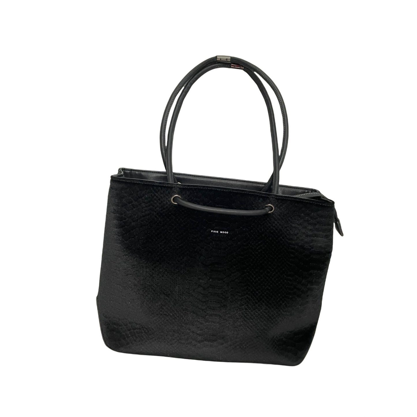 Pixie Mood Black Velvet Tote Bag