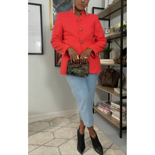 Vintage Coral Blazer
