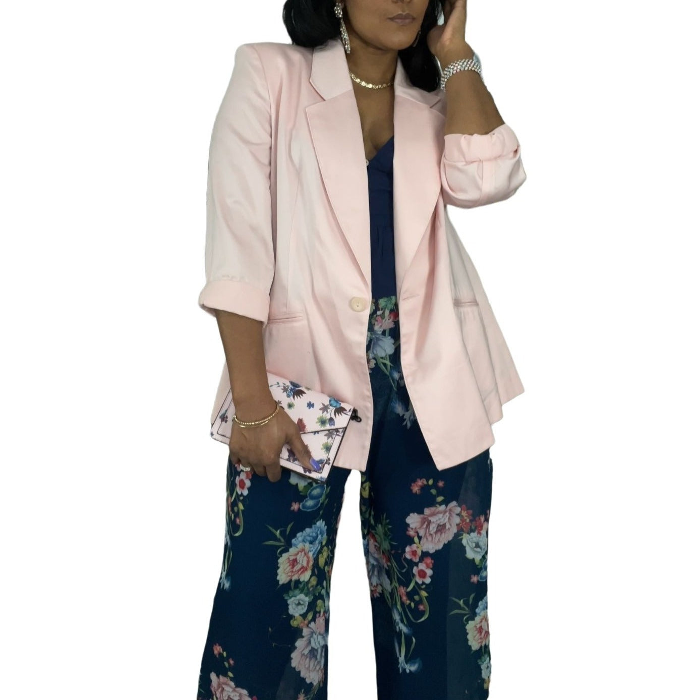 Floral Chiffon Palazzo Pants