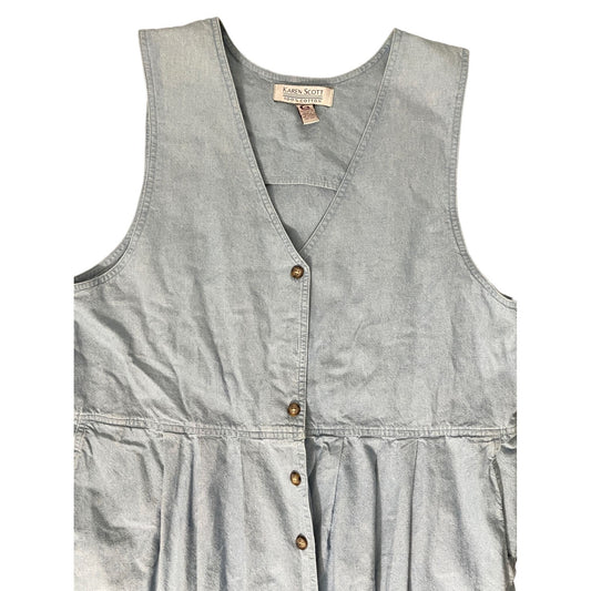 Denim Sleeveless Dress - 2XL