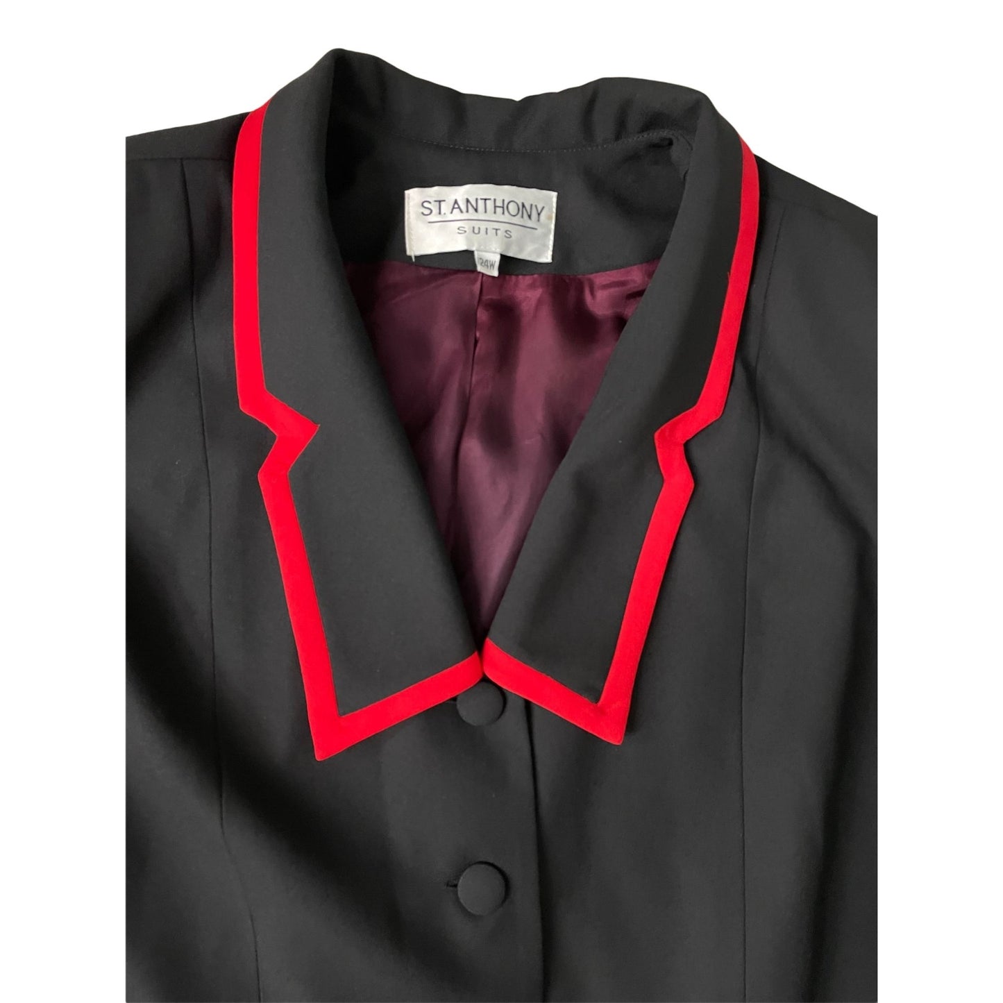 Black & Red Blazer - 24W