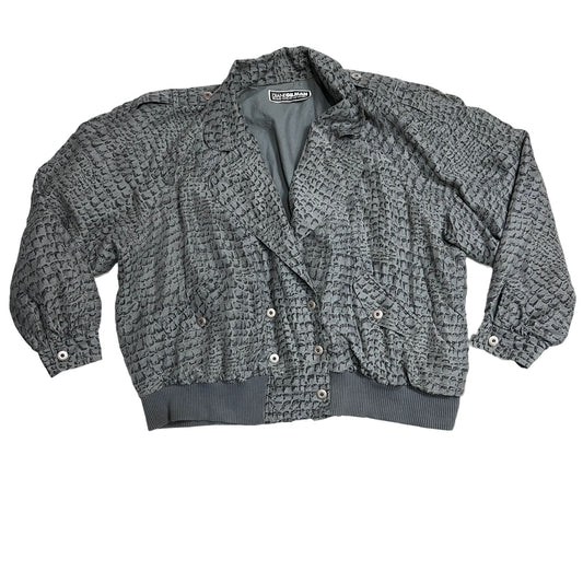 Vintage Snake Print Bomber - L