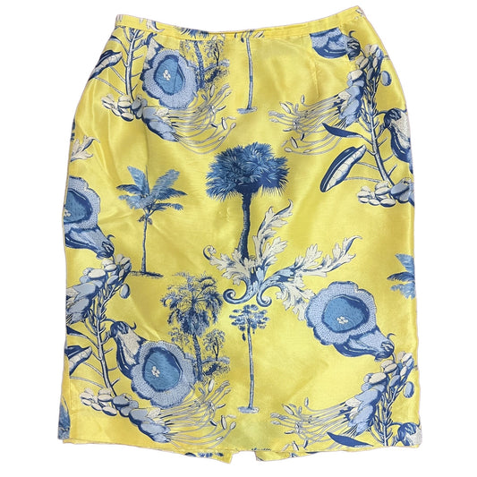 Vintage Silk Pencil Skirt -12