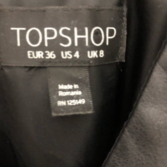 Topshop Leatherette Crochet dress 4