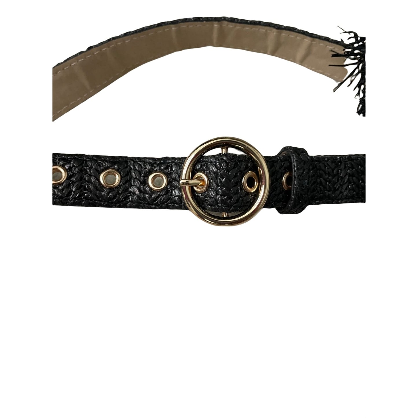 Straw Fringe Belt Waist Bag