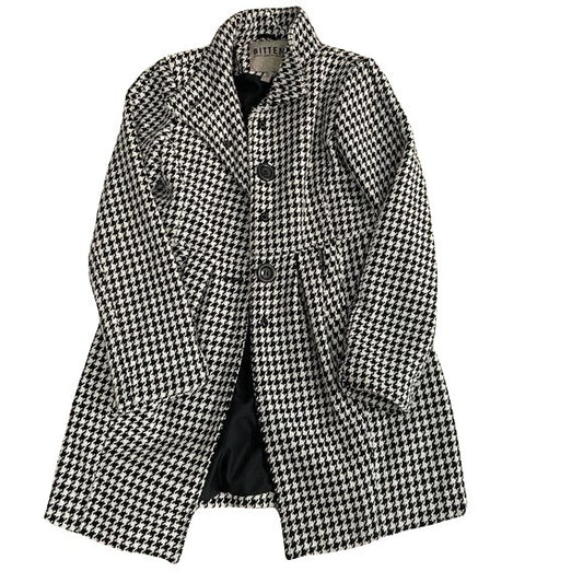 Houndstooth Dress Coat M