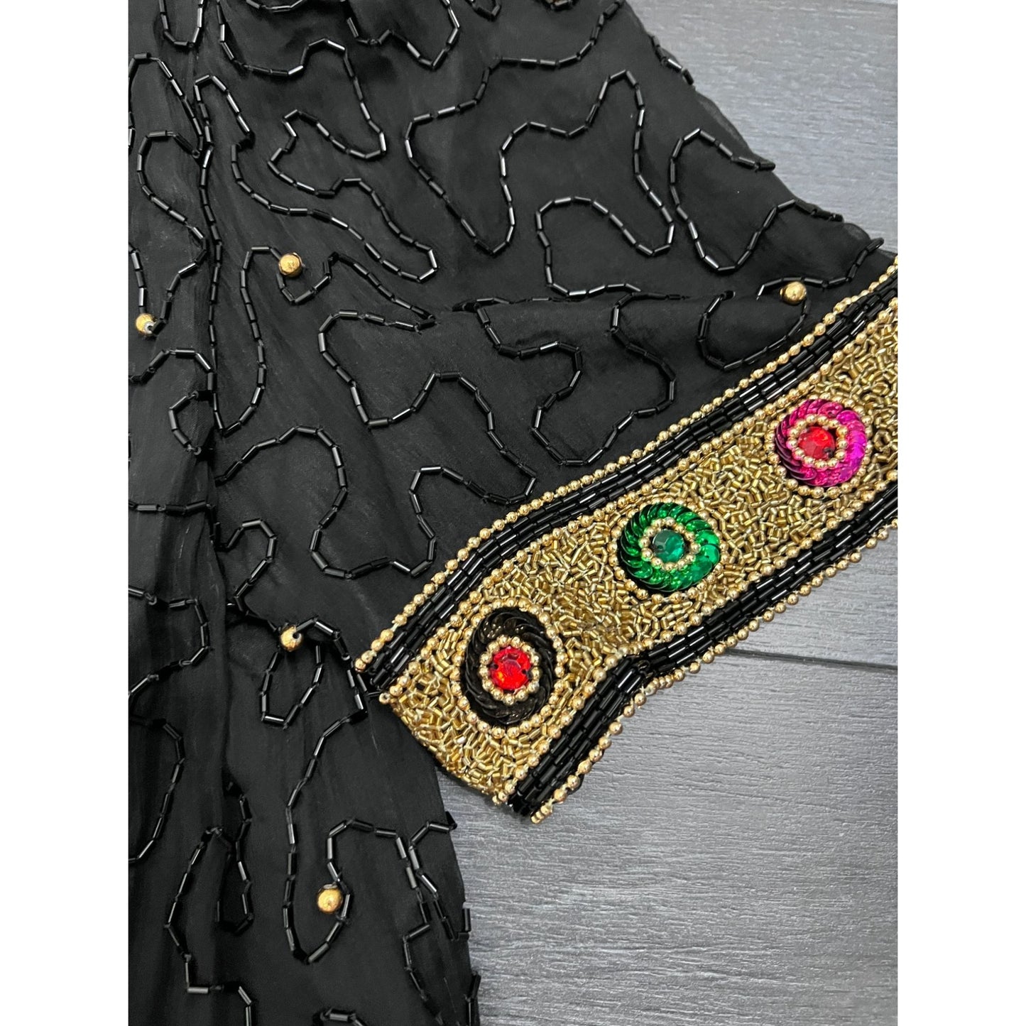 Short Sleeve Sequin Jacket - L