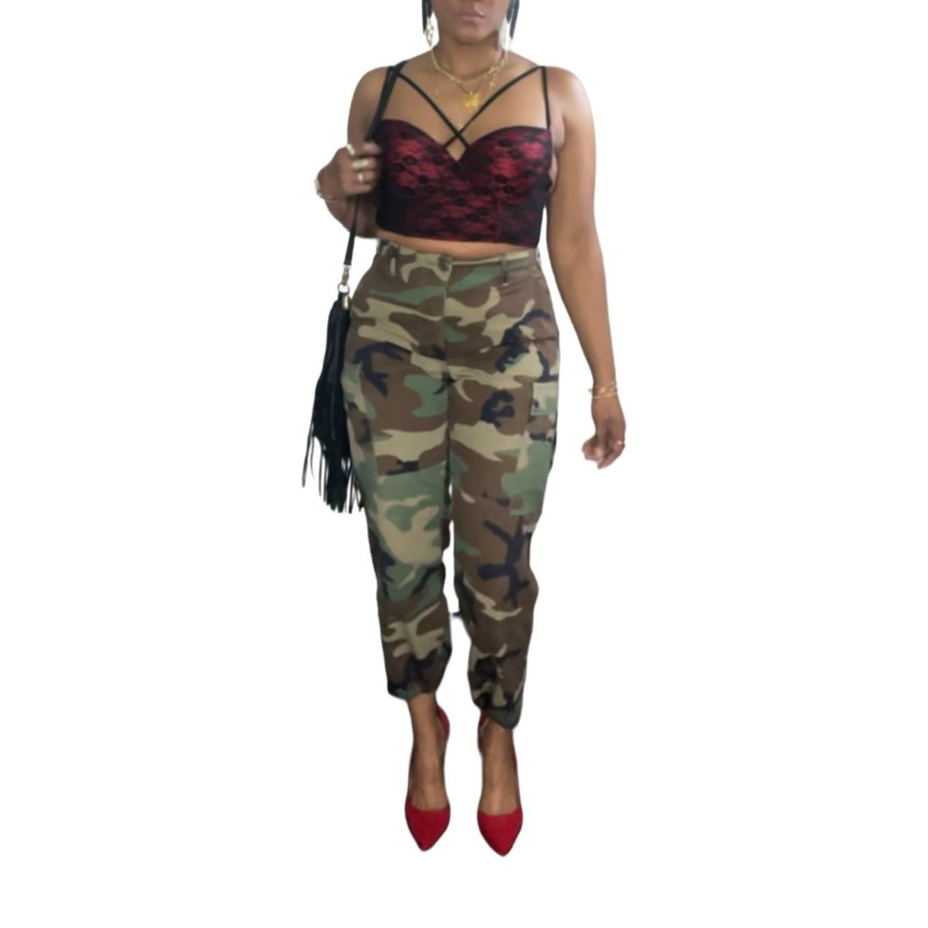 Dark Camo Pants - L