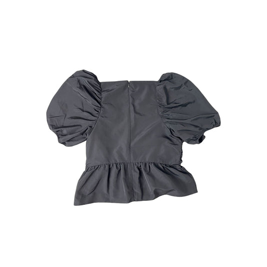 Black Express Balloon Sleeve Top - L