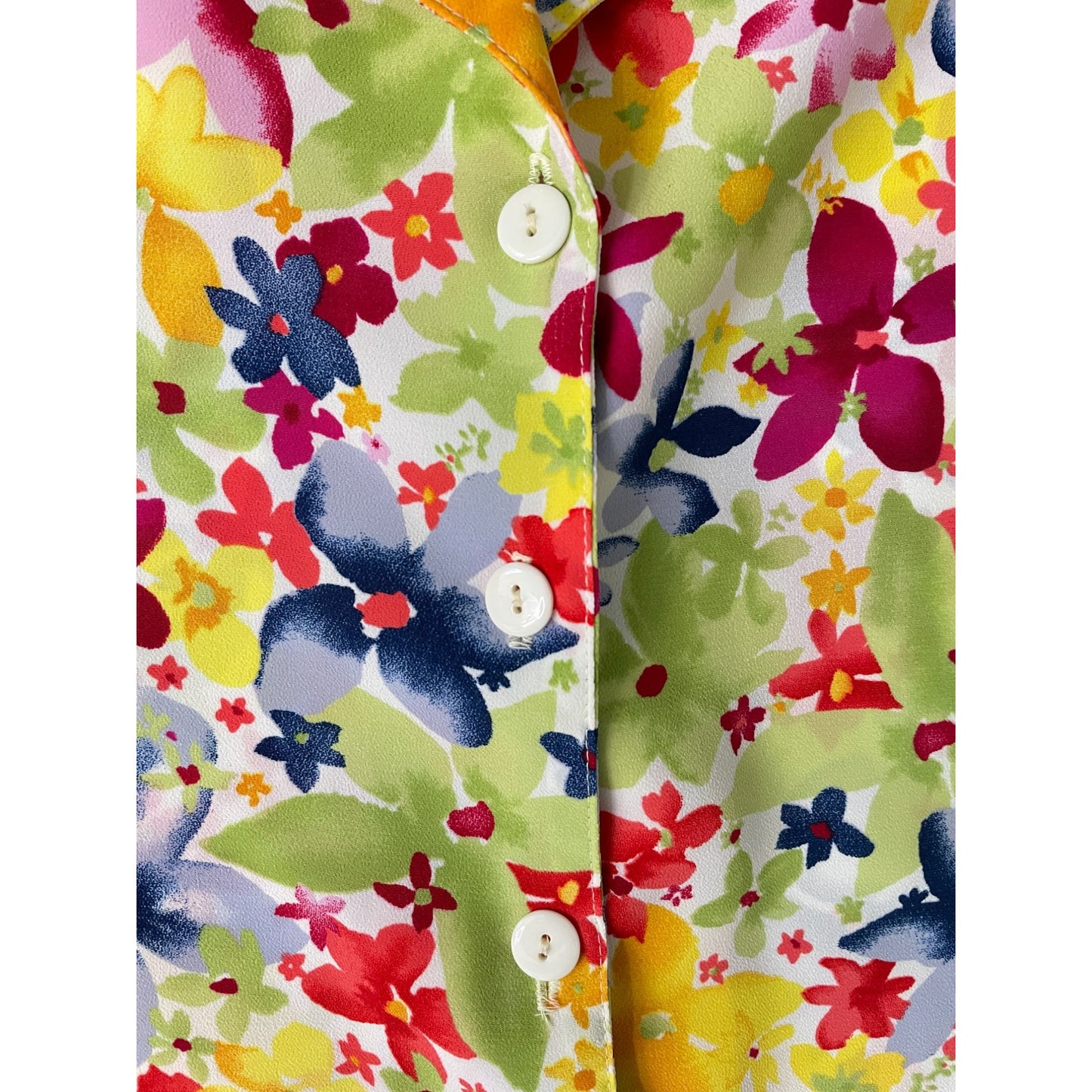 Vintage Floral Print Top - XL