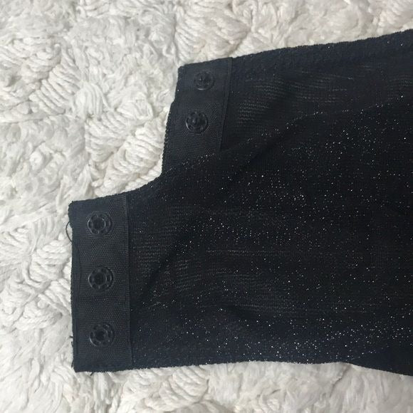 Sheer Mock Neck Bodysuit - Medium