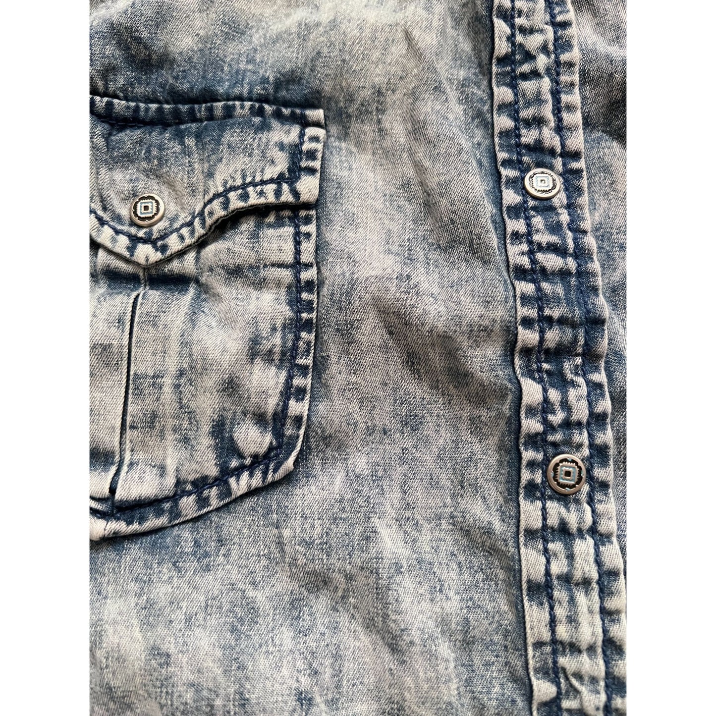 Ryan Micheal Western Denim Button Up - M