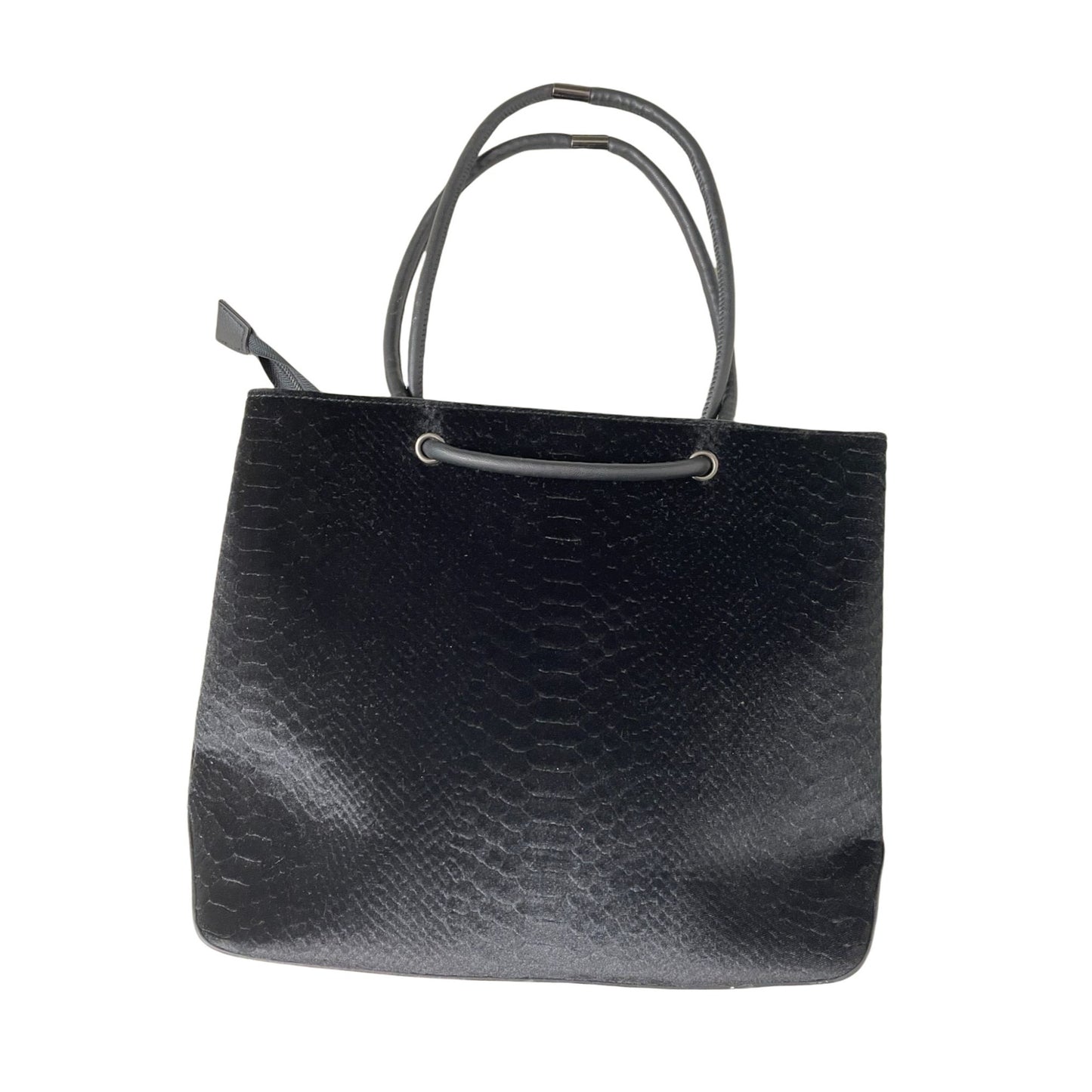 Pixie Mood Black Velvet Tote Bag