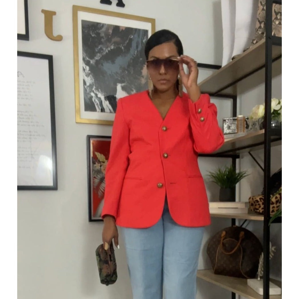 Vintage Coral Blazer
