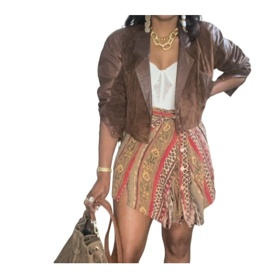 Vintage Printed Dress Set - 3X
