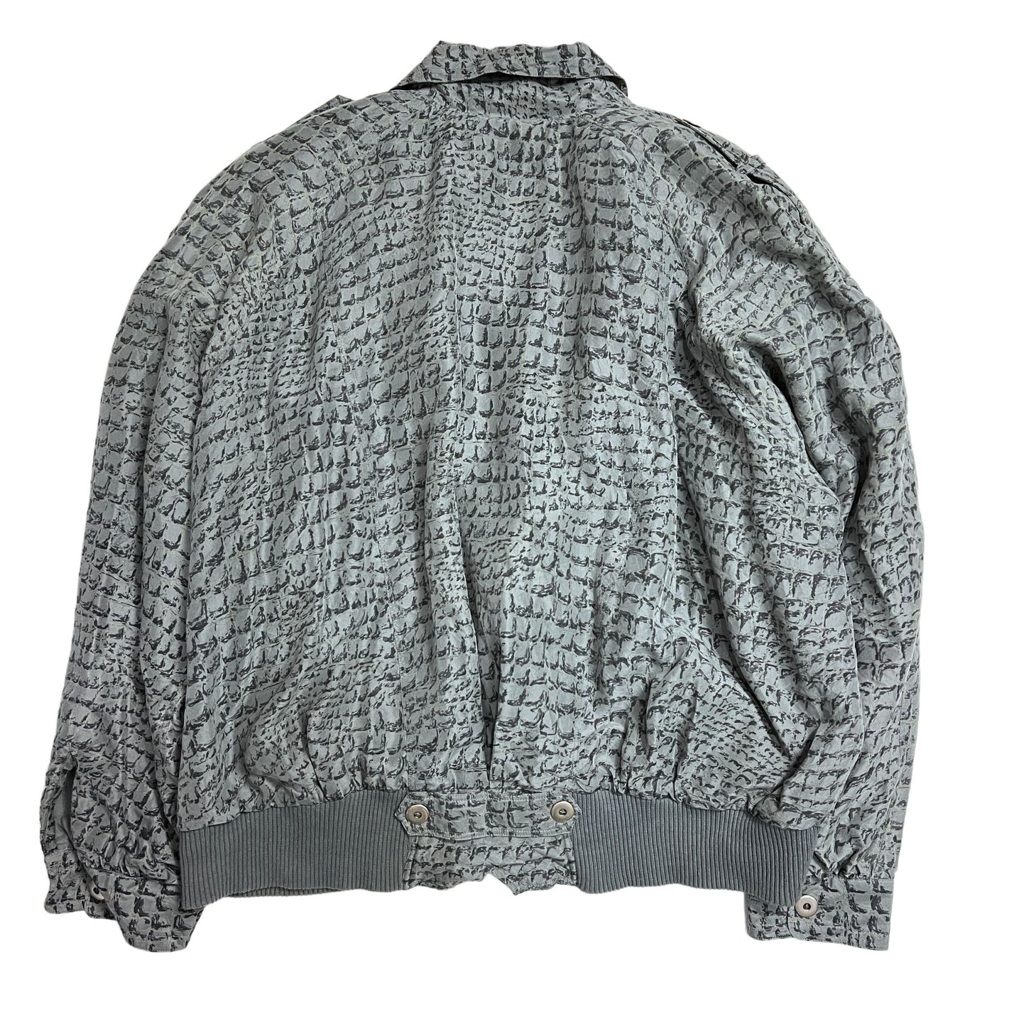 Vintage Snake Print Bomber - L