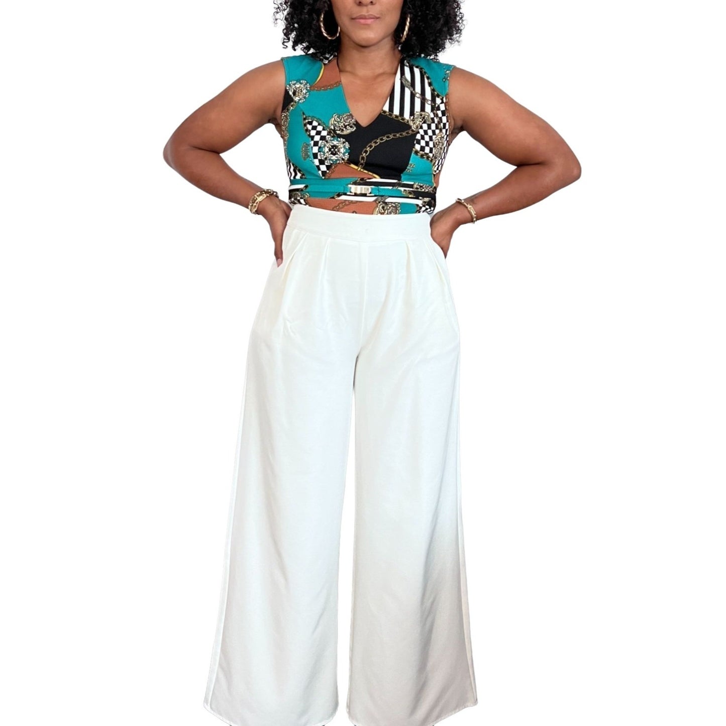 Printed Bodycon Dress - M