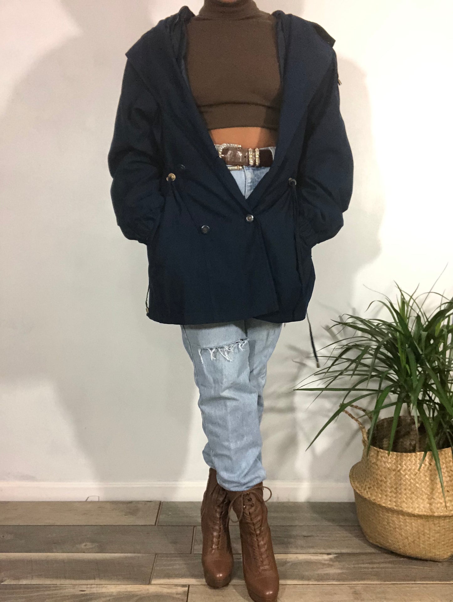 Vintage Jacqueline Ferrar Hooded Parka - L