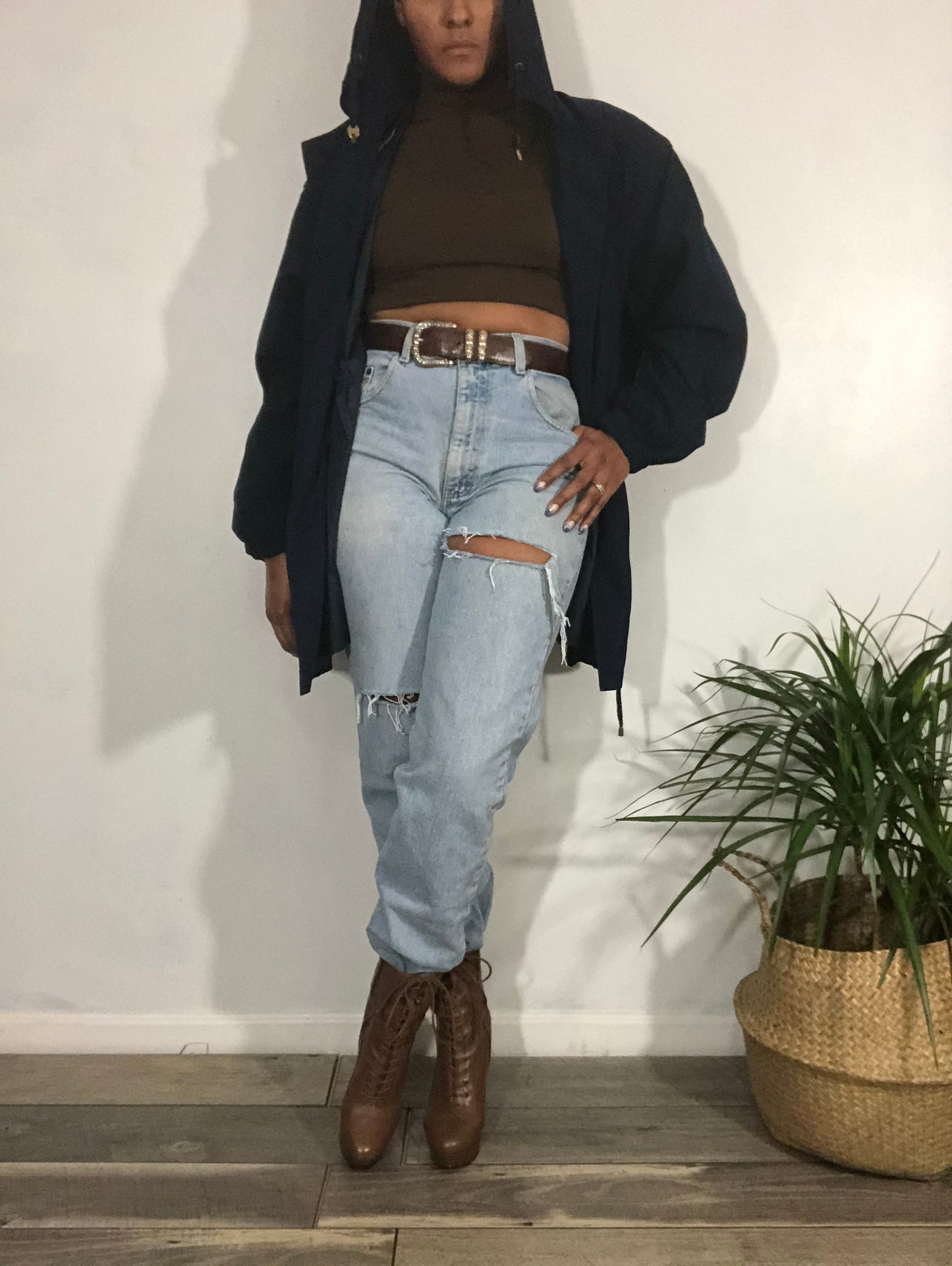 Vintage Jacqueline Ferrar Hooded Parka - L