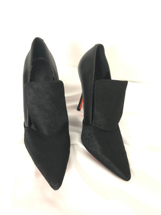 Joe Fresh Pony Fur & Leather Heels 8