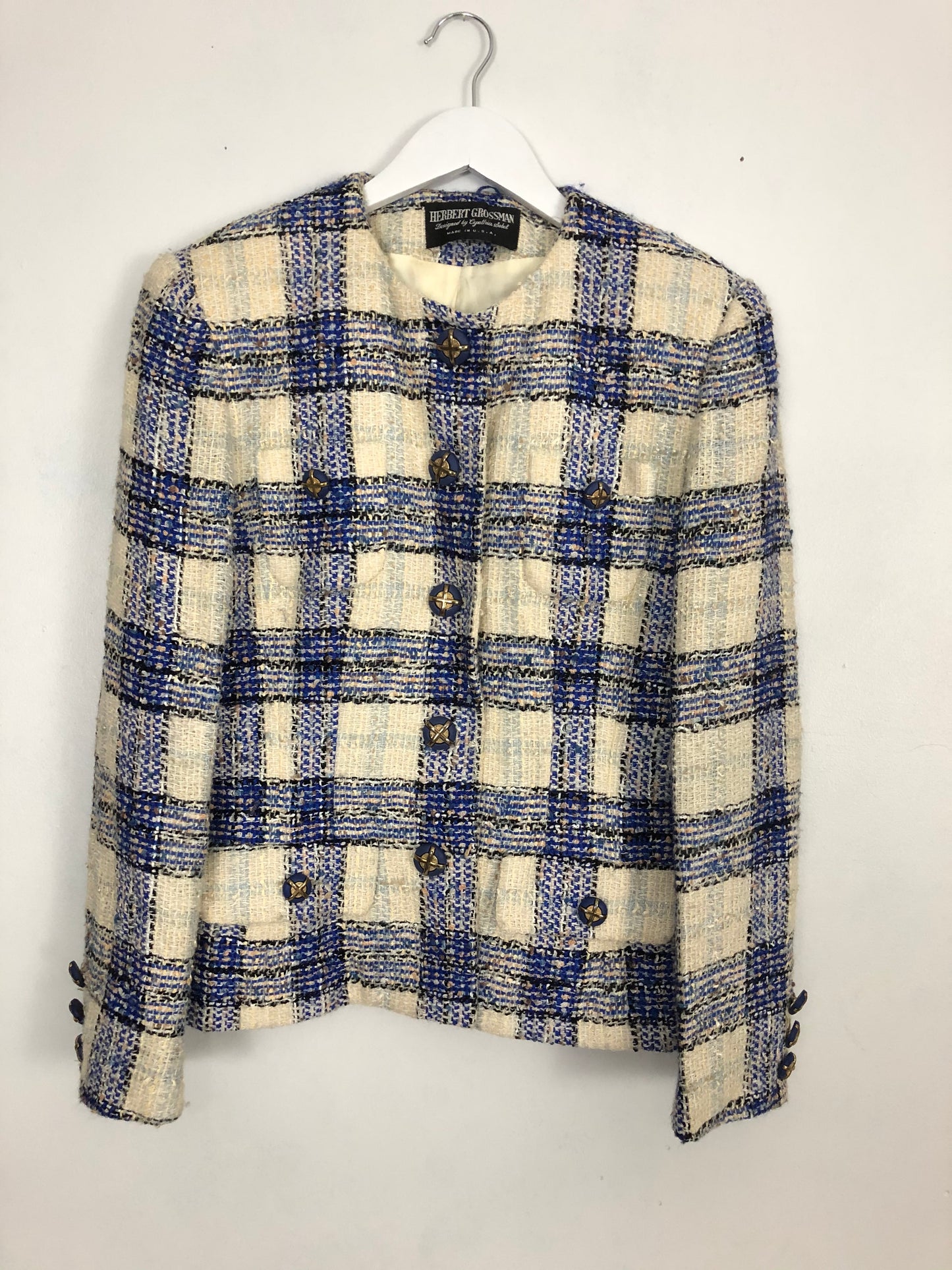 Vintage Tweed Herbert Grossman Blazer - 10