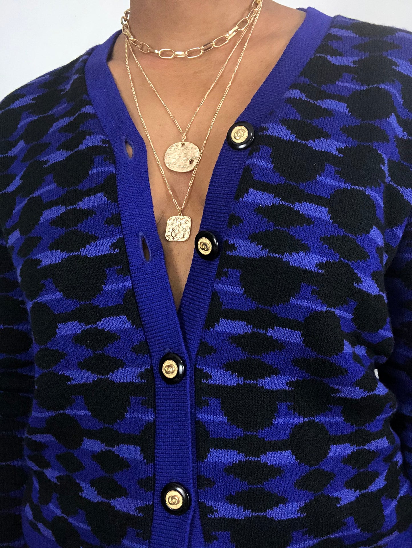 Purple Vintage Cardigan - S