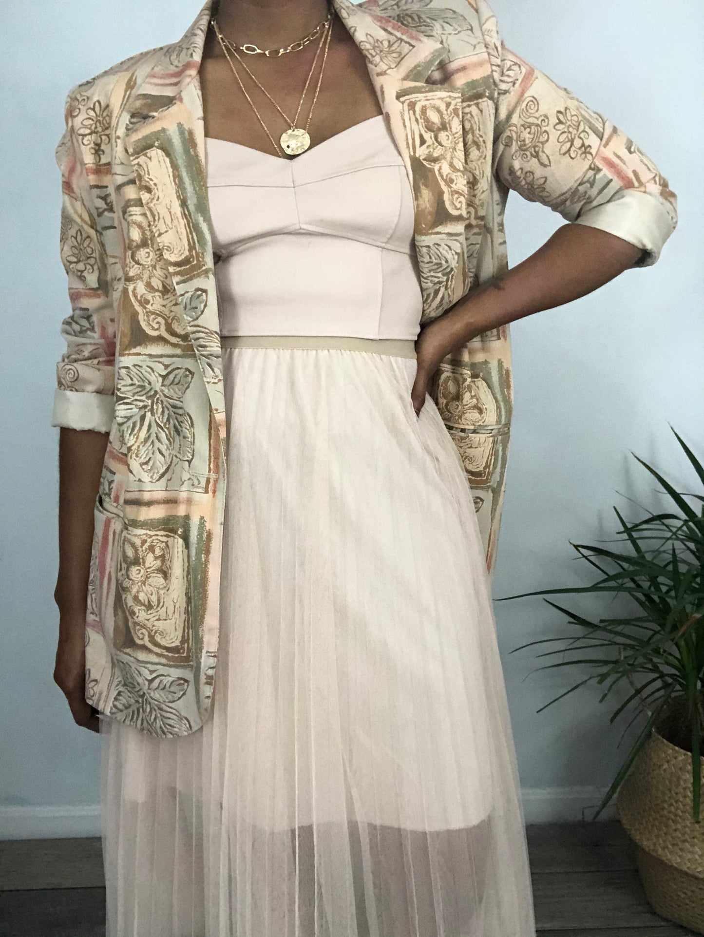 Vintage Abstract Blazer - 10