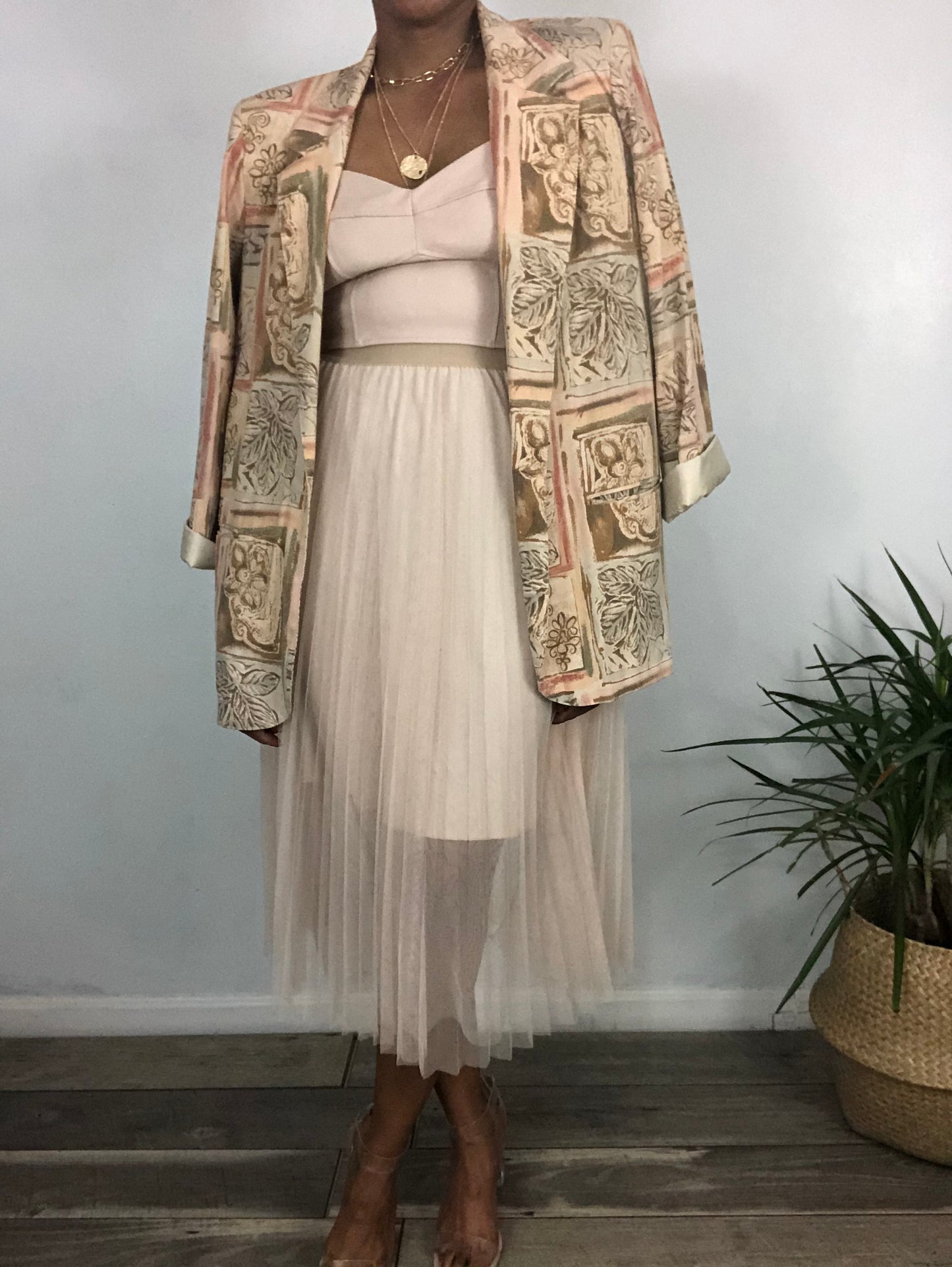 Vintage Abstract Blazer - 10