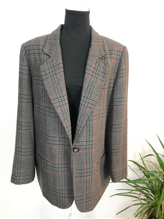 Vintage Herringbone Blazer -12