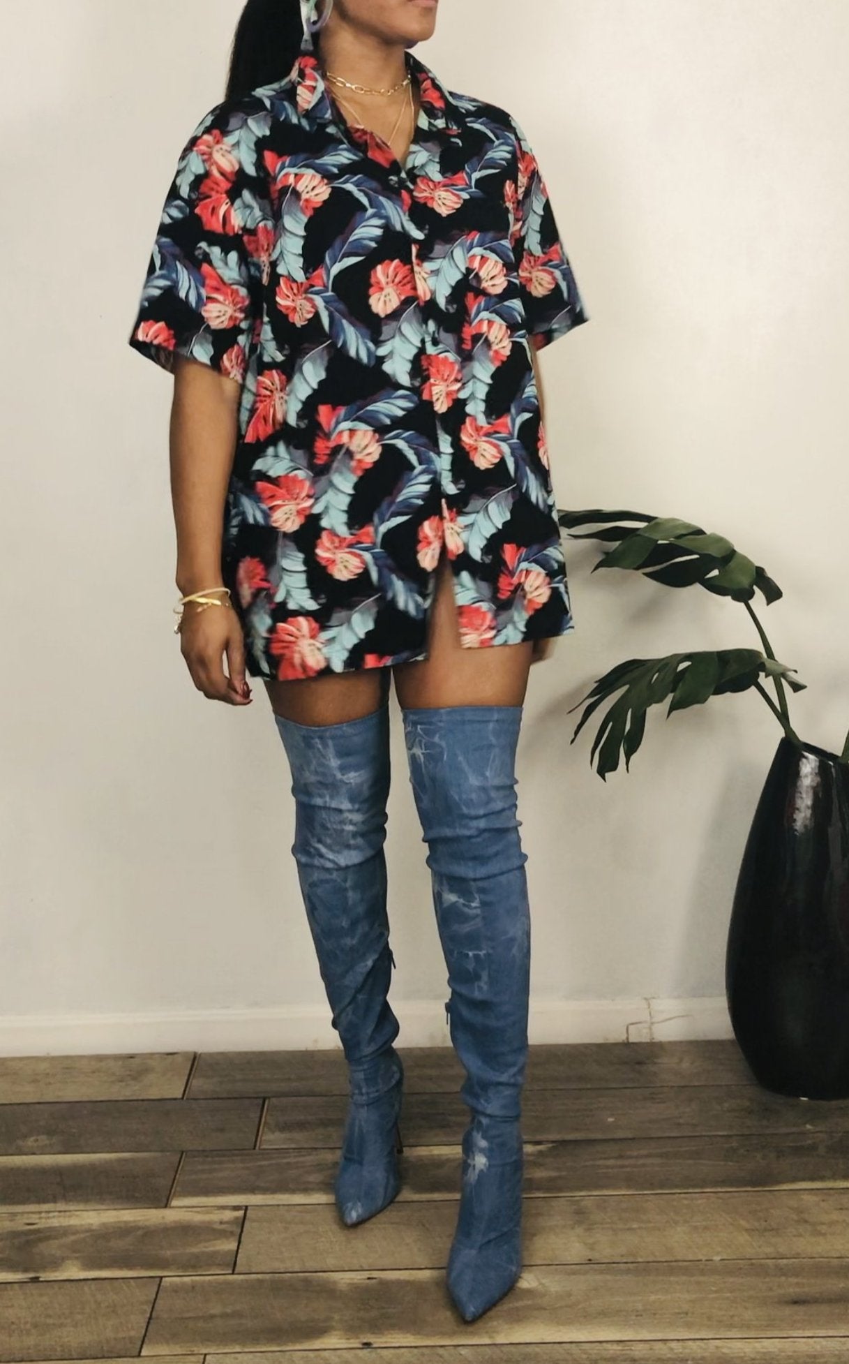 Men's J. Crew Hawaiian Top XXL