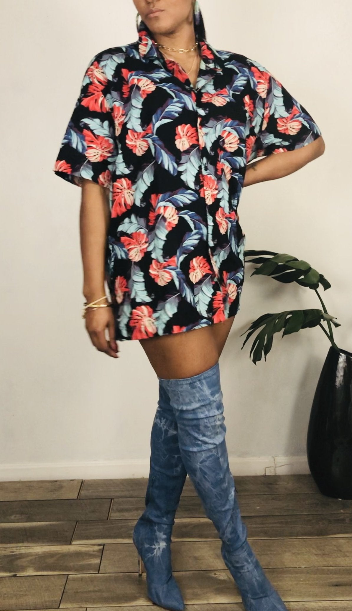 Men's J. Crew Hawaiian Top XXL