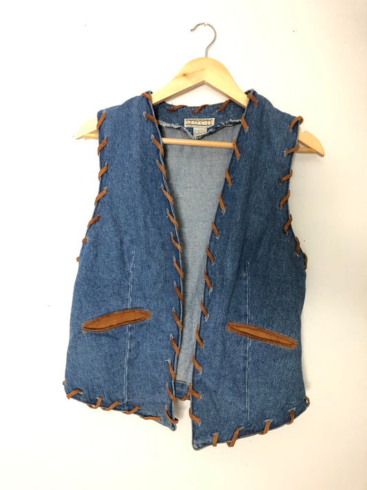 Vintage Denim Vest - L