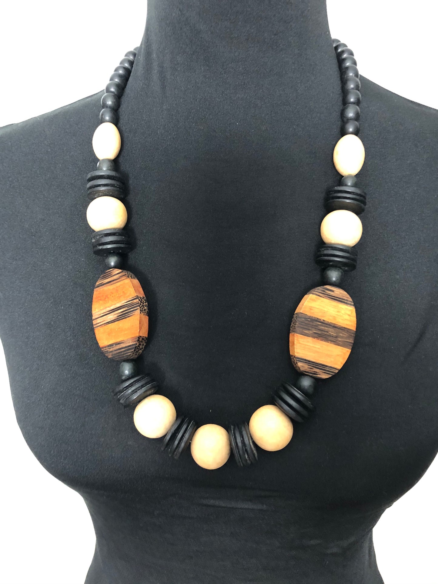 Wooden Beaded African Necklace