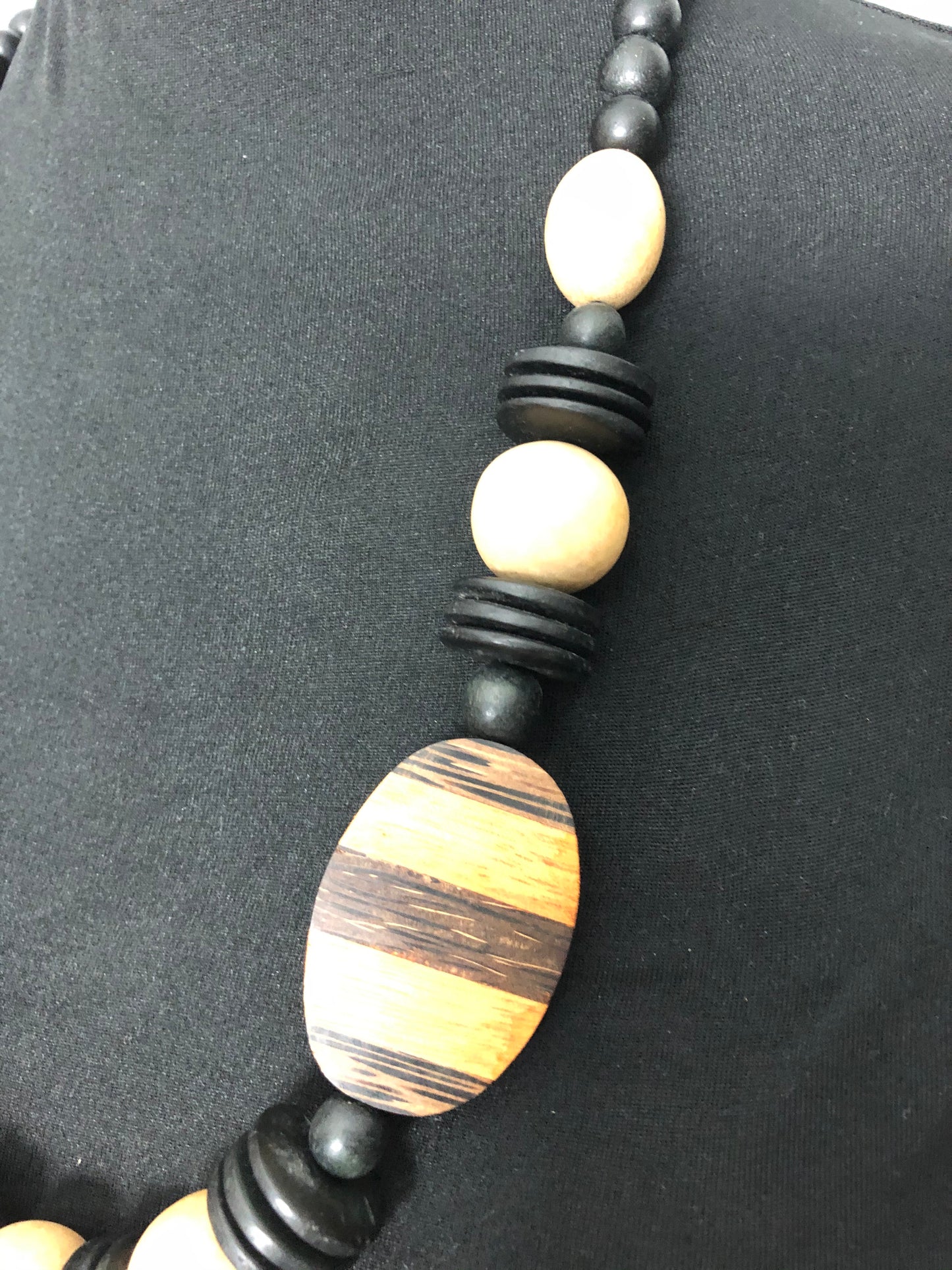 Wooden Beaded African Necklace