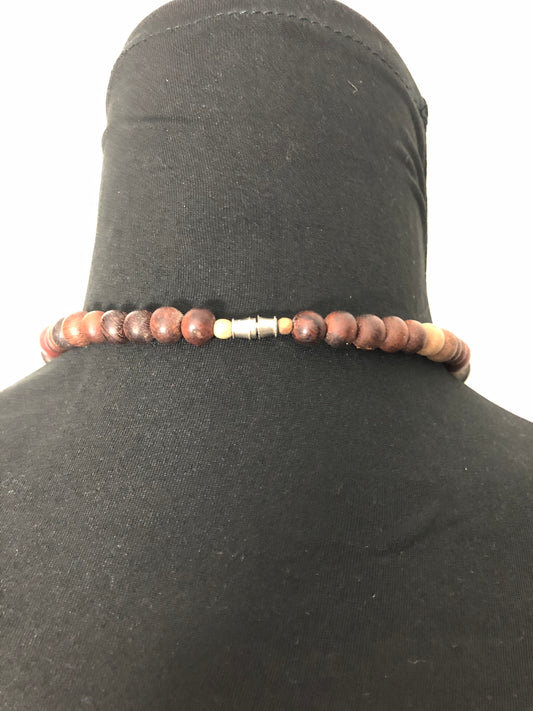 Wooden Beaded African Necklace