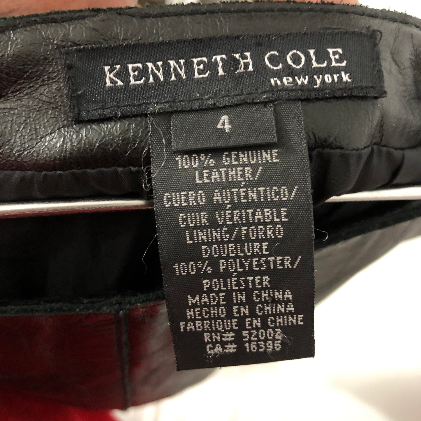 Vintage KC Leather Pencil Skirt