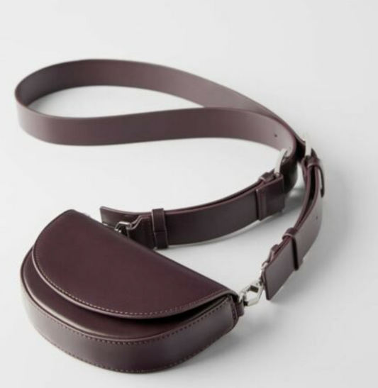 Zara Leather Crossbody Bag