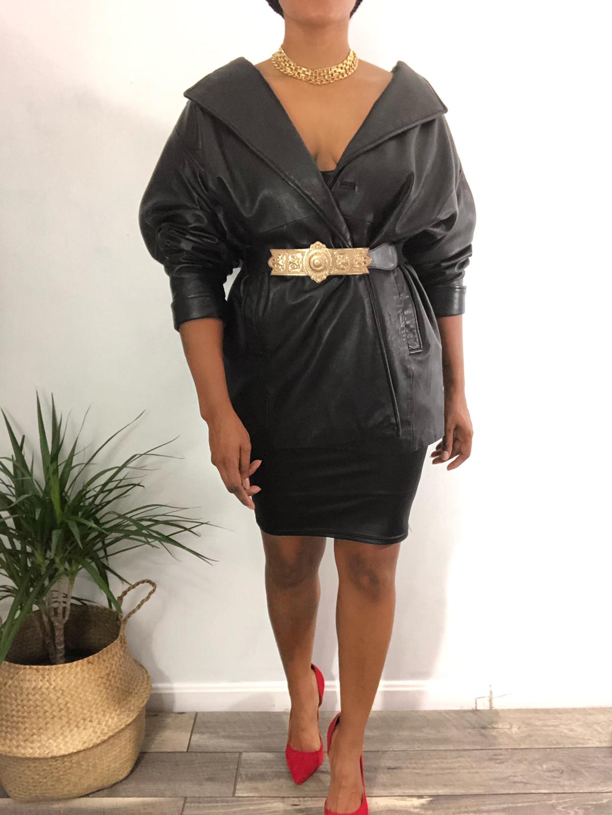 Vintage Wilson's Leather Coat - XL