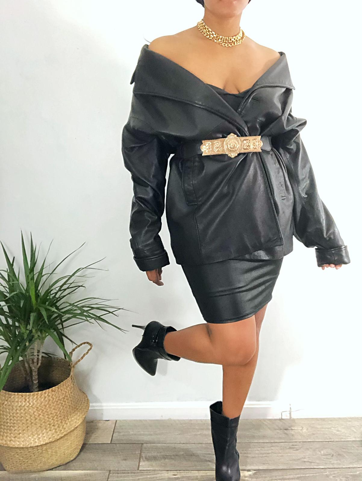 Vintage Wilson's Leather Coat - XL