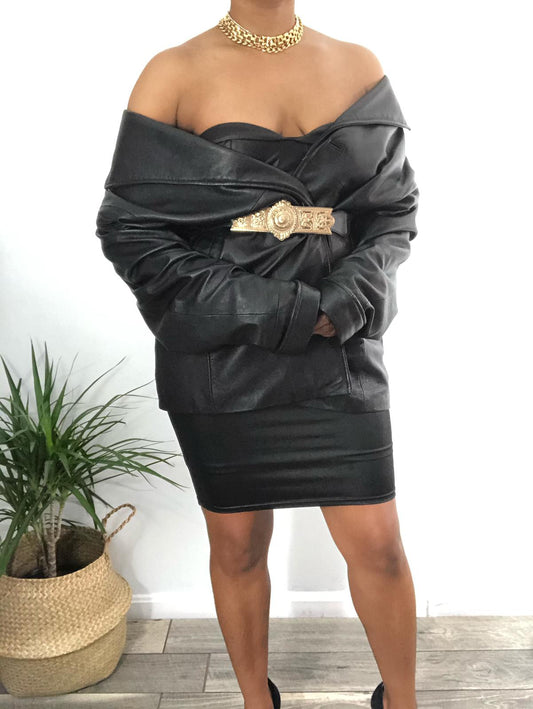 Vintage Wilson's Leather Coat - XL