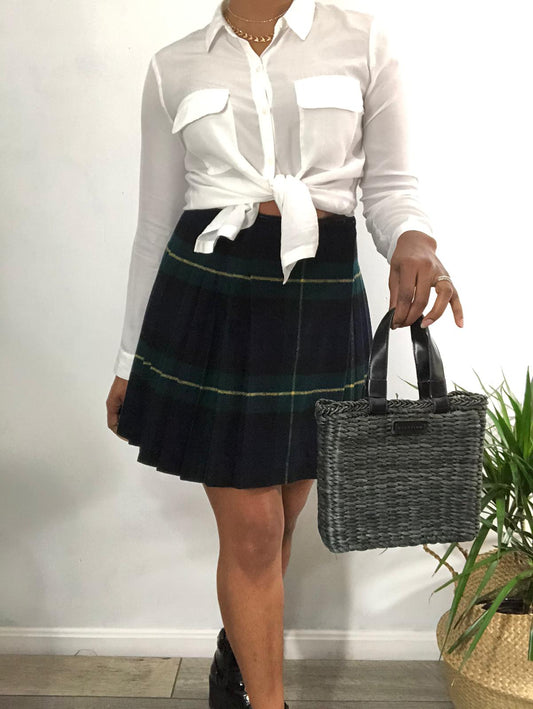 Vintage DKNY Plaid Skirt 10