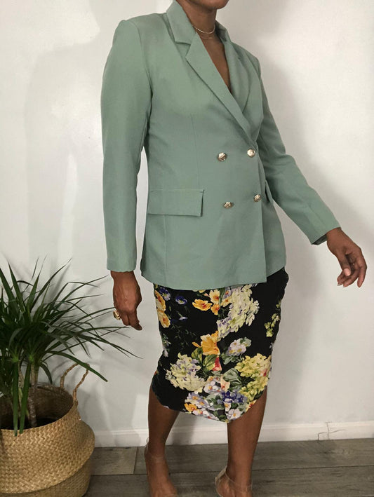 Ellen Tracy Silk Skirt - M