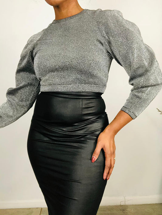 BCBG Glitter Sweatshirt - S