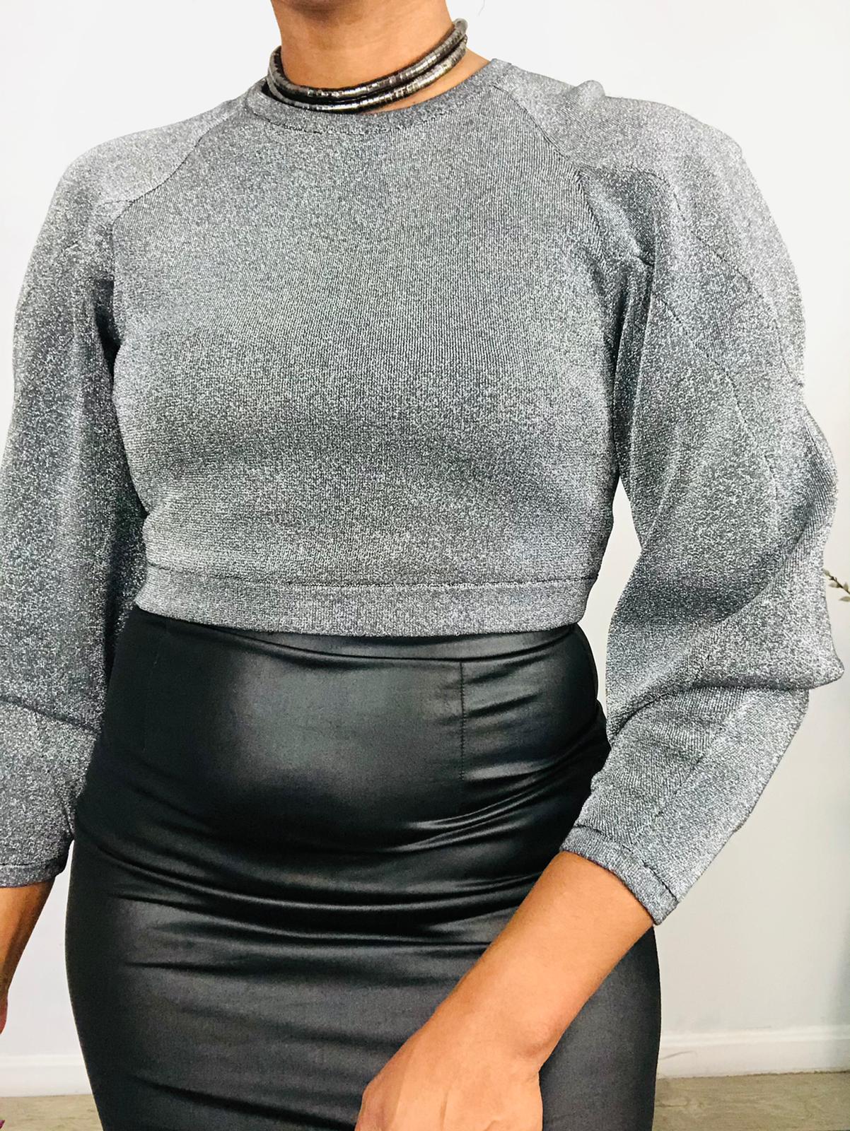 BCBG Glitter Sweatshirt - S