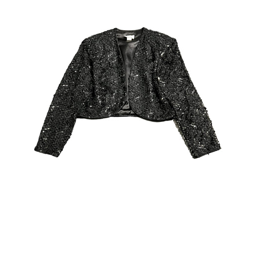 Vintage Patra Sequin Crop Jacket - L