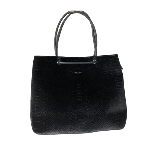 Pixie Mood Black Velvet Tote Bag